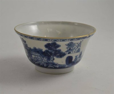 Lot 364 - A Chinese blue and white tea bowl (a.f.)