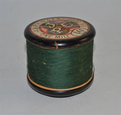 Lot 371 - J & P Coats large cotton reel (one mile of thread)