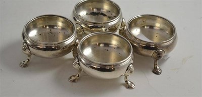 Lot 376 - Four Georgian silver salts