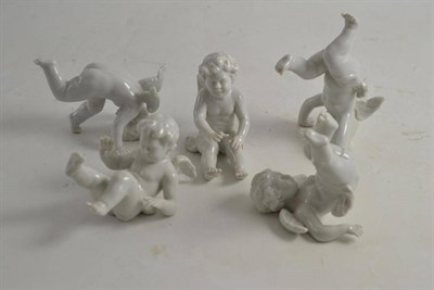 Lot 429 - Five Italian cherub ornaments