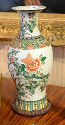 Lot 434 - A 19th century copy of Kangxi famille verte vase