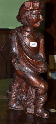 Lot 448 - An early 19th century carved figure