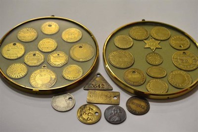 Lot 478 - A collection of twenty nine assorted mining, brewery and other trade tokens, including Morgans...