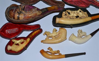 Lot 485 - A collection of pipes