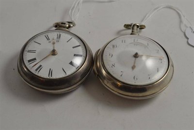 Lot 521 - Two verge pocket watches