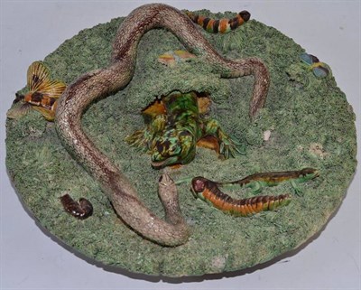 Lot 547 - Palissy' reptile dish