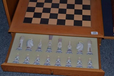 Lot 588 - Lladro china chess set