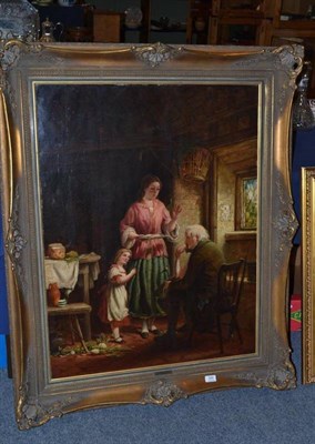 Lot 599 - Oil on canvas - F Jackson 1862 Franck Jackson (1831-1905)