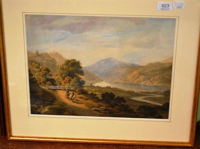 Lot 623 - Attributed to William Green of Ambleside Lakeside path