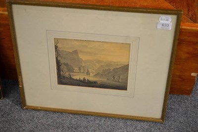 Lot 633 - Early 19th century grisaille watercolour 'Curate's House at Seathwaite Cumbd July 11th'