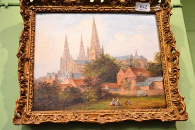 Lot 642 - English school (19th century) Lichfield Cathedral