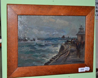 Lot 644 - A Carruthers Gould, ";Gorleston/Rough weather"