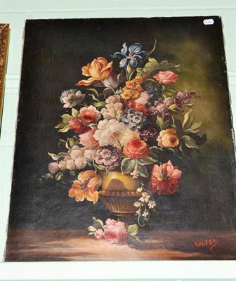 Lot 678 - Follower of Gaspar Pieter Verbruggen II, still life of flowers, oil on canvas