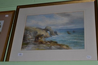 Lot 681 - Emil A Krause (fl 1891-1914) 'London Bridge, Devon'