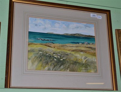 Lot 689 - Jim Nicholson watercolour 'West coast Eriskay'