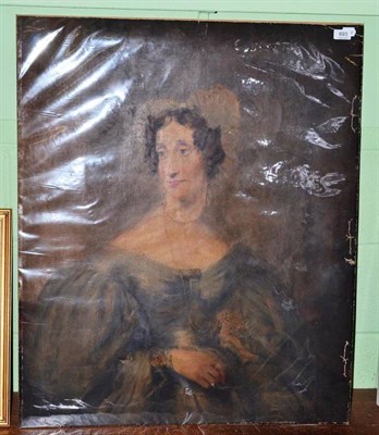 Lot 693 - Portrait of a lady, circle/style of Margaret Carpenter