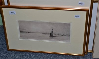 Lot 699 - Frank Harking etching ";Southampton";, Harold Wyllie and antoher by Hendrikus Elias Roodenburg...