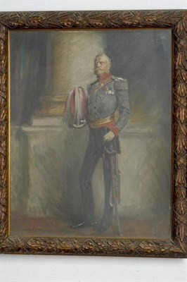 Lot 712 - Charles A Buchel, full length portrait of Sir Herbert Beerbohm Tree in uniform