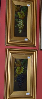 Lot 721 - Pair of Edwin Steele, still life of fruit, oil paintings