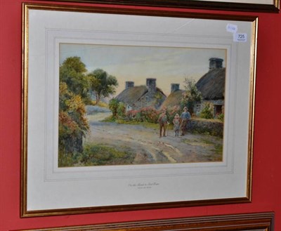 Lot 725 - Joshua Fisher, watercolour, 'On the Road to Port Erin, Isle of Man'