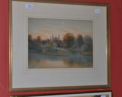 Lot 733 - Alf S Watson watercolour of Eton