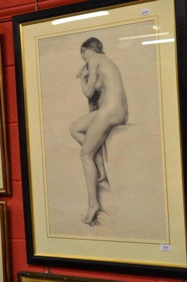 Lot 764 - Winifred Turner, nude girl, pencil drawing