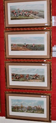 Lot 773 - Set of four Leicestershire prints