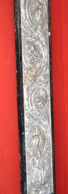 Lot 777 - A large carved plaster plaque in frame