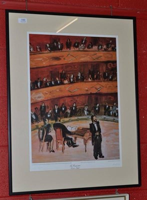 Lot 789 - A framed limited edition poster by Carlos Nadal 'The Recital'