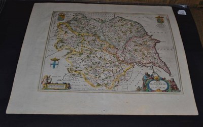 Lot 796 - Bleau map of Yorkshire, hand-coloured