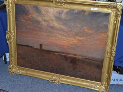 Lot 804 - Charles Smith oil, evening landscape