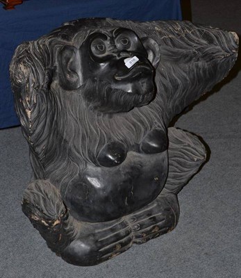 Lot 816 - A wooden orangutan