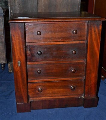 Lot 826 - Victorian mahogany chest with lockable stile