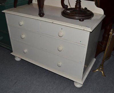 Lot 862 - Victorian painted pine four drawer chest