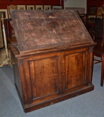 Lot 867 - A rosewood architects desk with easel writing surface