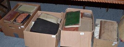 Lot 891 - A quantity of manuscripts and books, 18th and 19th century, large quantity (in four boxes)