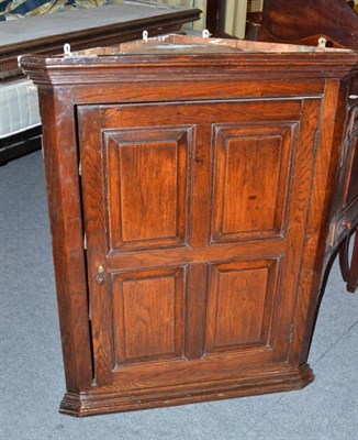 Lot 955 - Oak corner cupboard