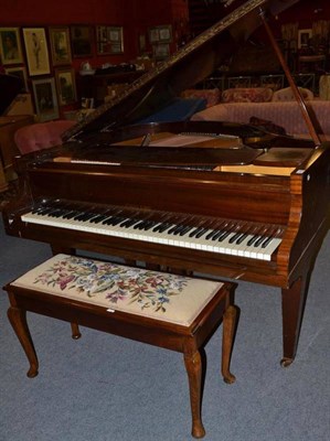 Lot 967 - Challen (1930's): A 4'1"; baby grand piano, model No.?81671, raised on square tapering legs...