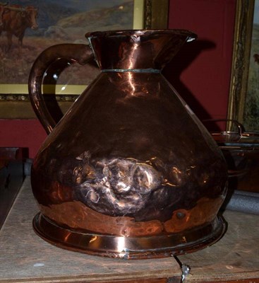 Lot 982 - Four gallon copper measure