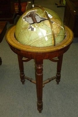 Lot 992 - An 18" terrestrial "Merchant Shippers" globe on a Regency style stand (a.f.)