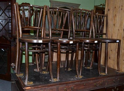 Lot 1018 - Eight Bentwood chairs