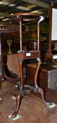 Lot 1028 - A mahogany washstand, light fitting and Ibex chair