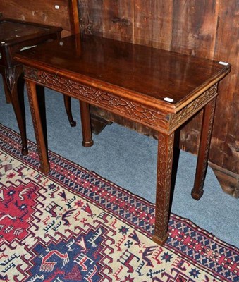 Lot 1051 - Fret cut 18th century mahogany card table