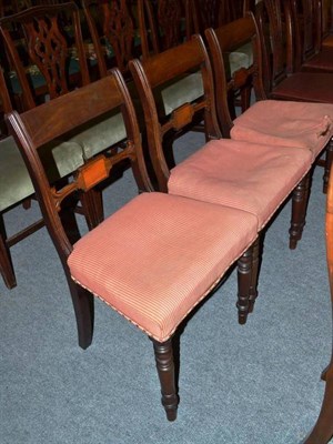 Lot 1062 - A set of three mahogany dining chairs, circa 1820