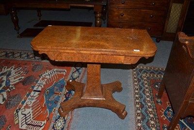 Lot 1081 - Victorian pollard oak fold over games table