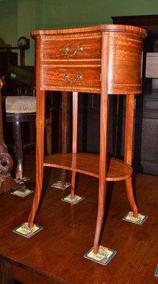 Lot 1108 - Satinwood inlaid pot cupboard, Maple & Co