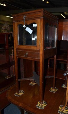 Lot 1118 - A mahogany display cabinet converted from a wash stand