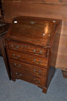 Lot 1134 - A mahogany bureau of small proportions