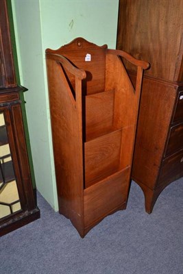 Lot 1151 - Large mahogany station rack