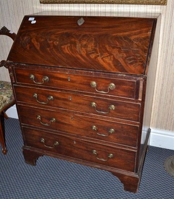 Lot 1168 - George III mahogany bureau